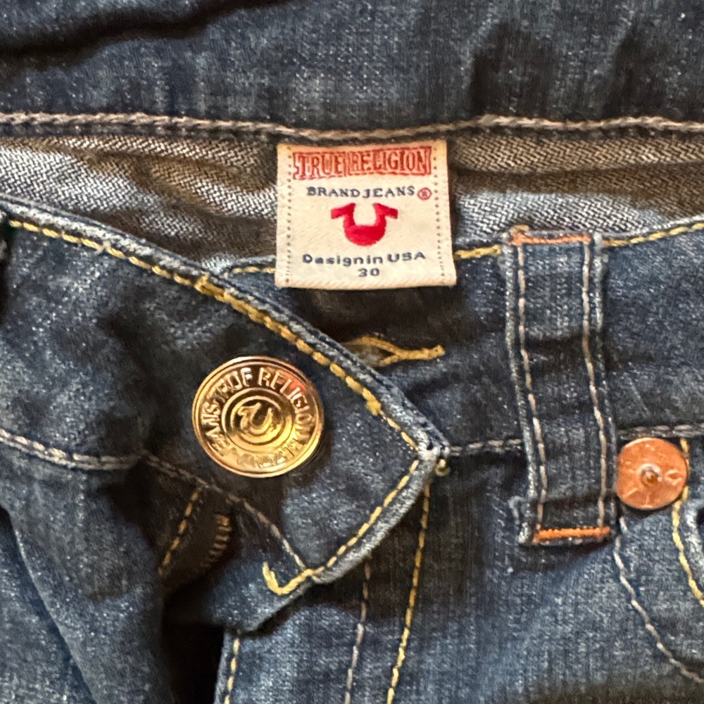 True Religion Blue Denim Jeans - Picture 2 of 6